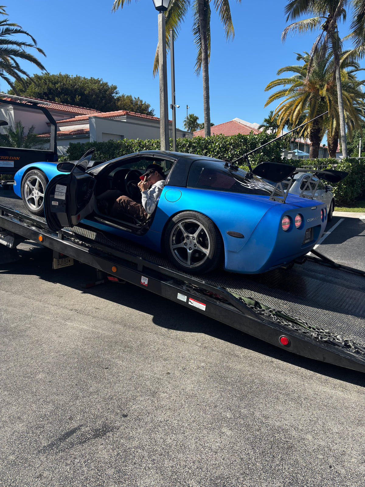 My Corvette being worked on