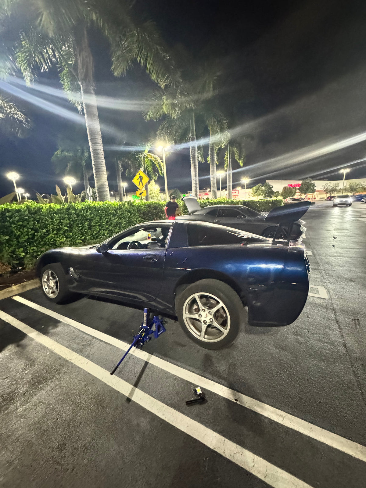 My Corvette being worked on