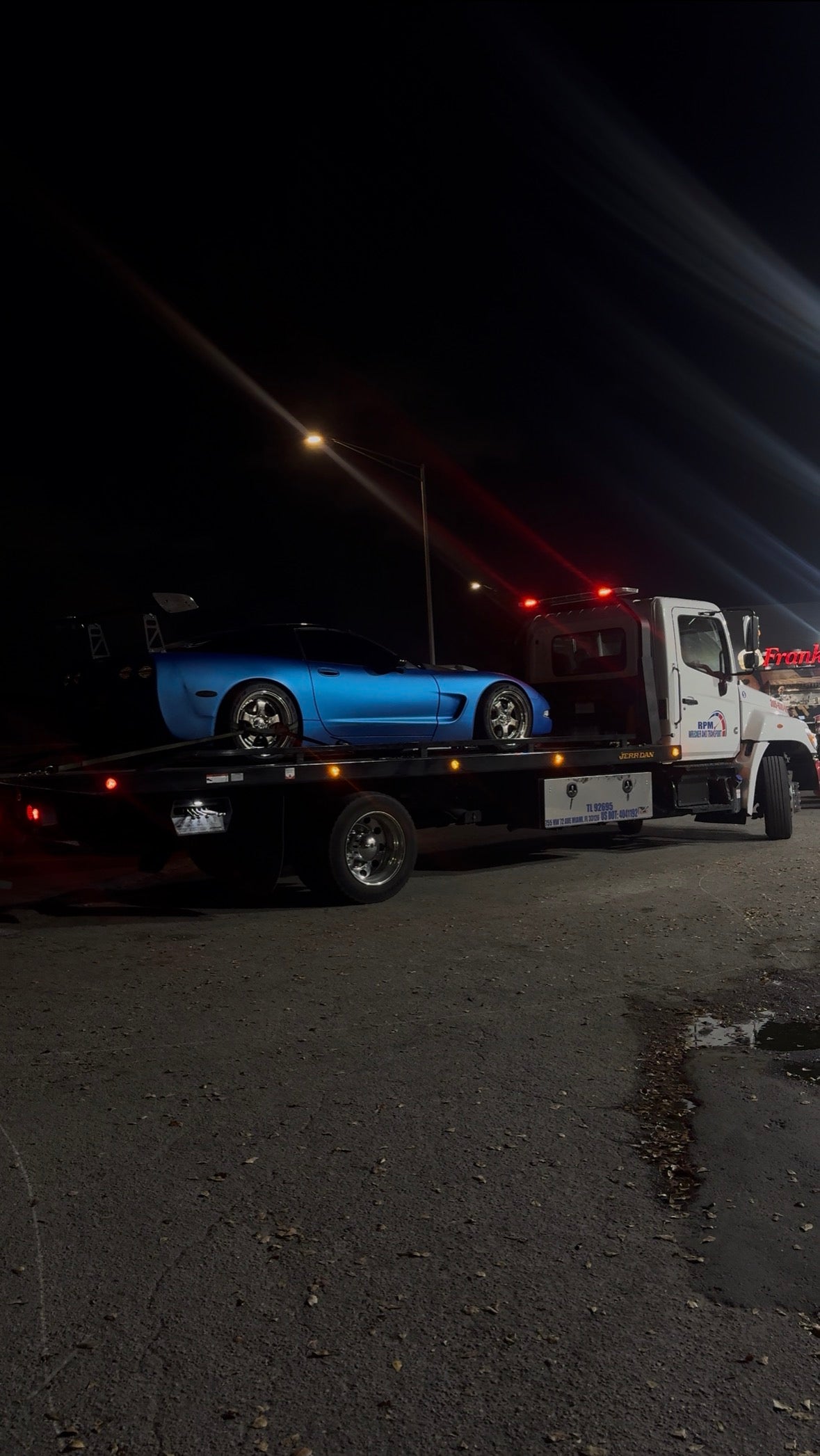 My Corvette being worked on