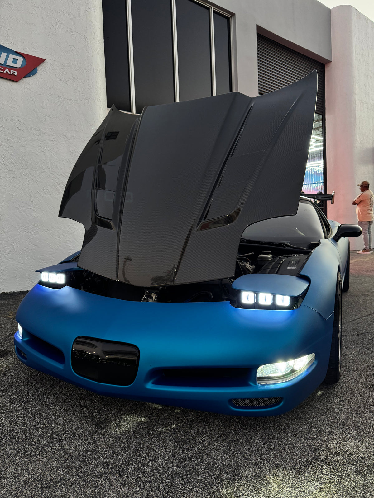 My Corvette being worked on